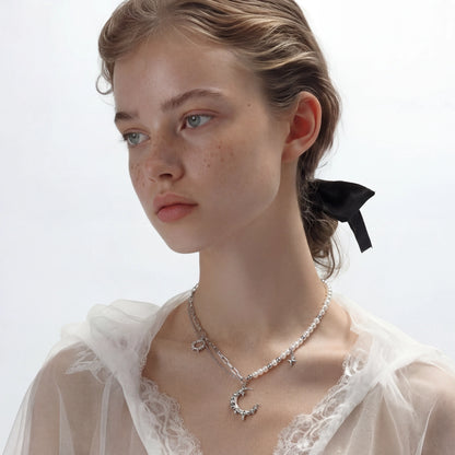 Celestial Moon Necklace by ELLEAURE