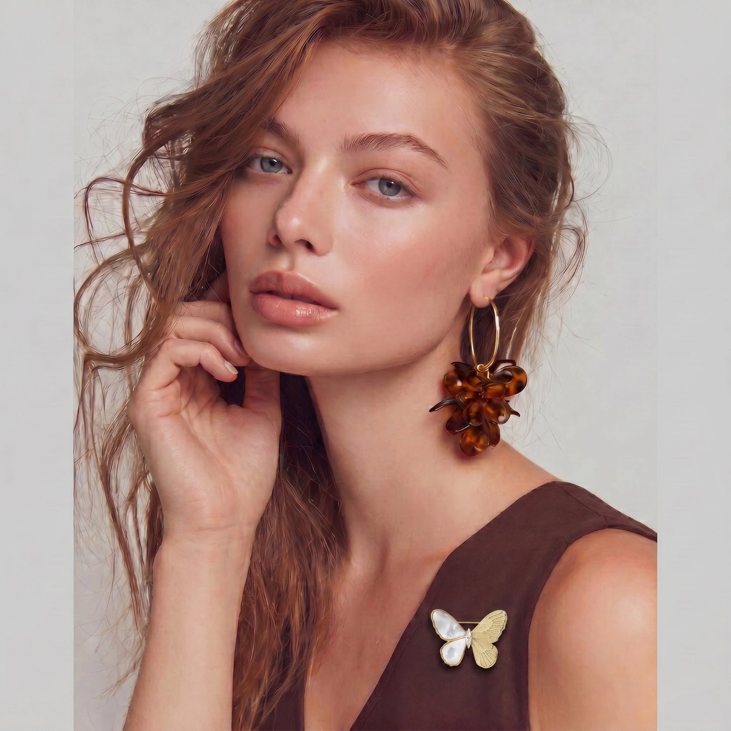 Ethereal Butterfly Brooch by ELLEAURE