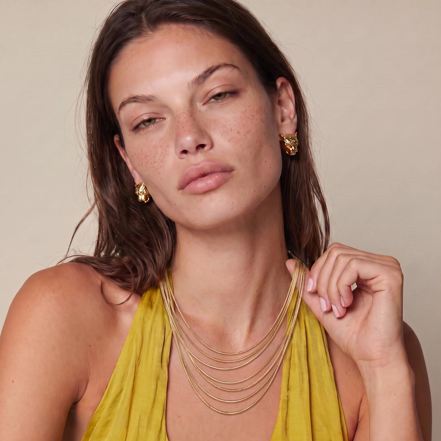 Golden Hour Layers Necklace by ELLEAURE