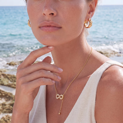 Infinity Sparkle Necklace by ELLEAURE